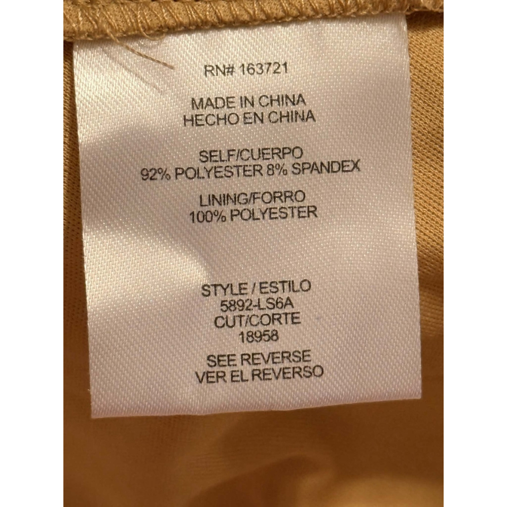 City Studio JUNIORS Satin Like Dark Gold Mini Flare Cocktail Dress SZ 9 / 10 - Picture 11 of 16